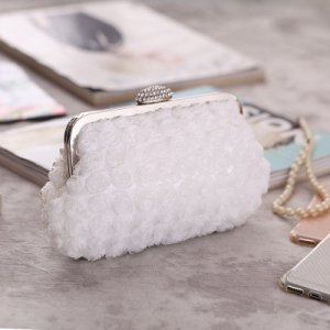 Women Clutch Purse Rhinestone Crystal Evening Bag for Wedding Party